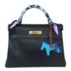 Hermès Kelly 32 Retourne Black Ardennes leather Gold hardware