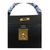 Hermès Kelly 32 Retourne Black Ardennes leather Gold hardware Hermes logo