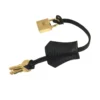 Hermès Kelly 32 Retourne Black Ardennes leather Gold hardware clochette