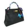 Hermès Kelly 32 Retourne Black Ardennes leather Gold hardware right side