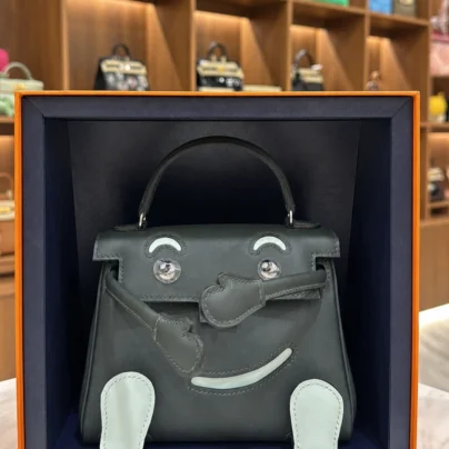 Hermes Kelly Doll Vert Foncé Peppermint Swift PHW