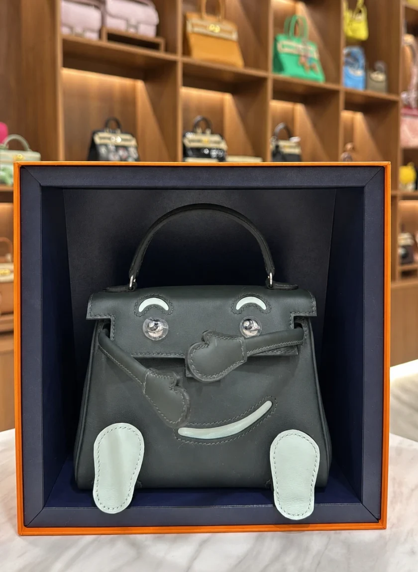 Hermes Kelly Doll Vert Foncé Peppermint Swift PHW