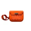 Hermes Mini Berline Coral Orange Swift Leather Palladium Hardware