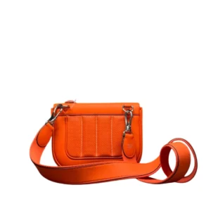 Hermes Mini Berline Orange Swift Leather Palladium Hardware