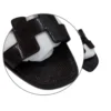 Hermes Oran Black Shiny Lizard Leather Sandals details