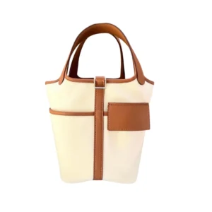 Hermes Picotin 18 Lock Cargo Ecru Toile Canvas Gold Swift leather Palladium Hardware