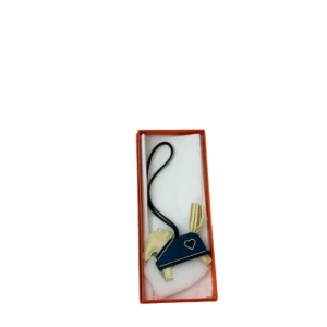 Hermes Rodeo Robeo Coeur Heart Bag Charm PM Jaune Milton