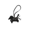 Hermes Rodeo Robeo Rock Studded Bag Charm PM Black Milo Lambskin