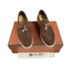 Loro Piana Men Summer Walk Loafer Dark Brown Suede