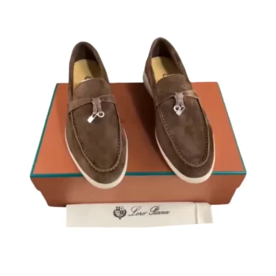 Loro Piana Men Summer Walk Loafer Dark Brown Suede