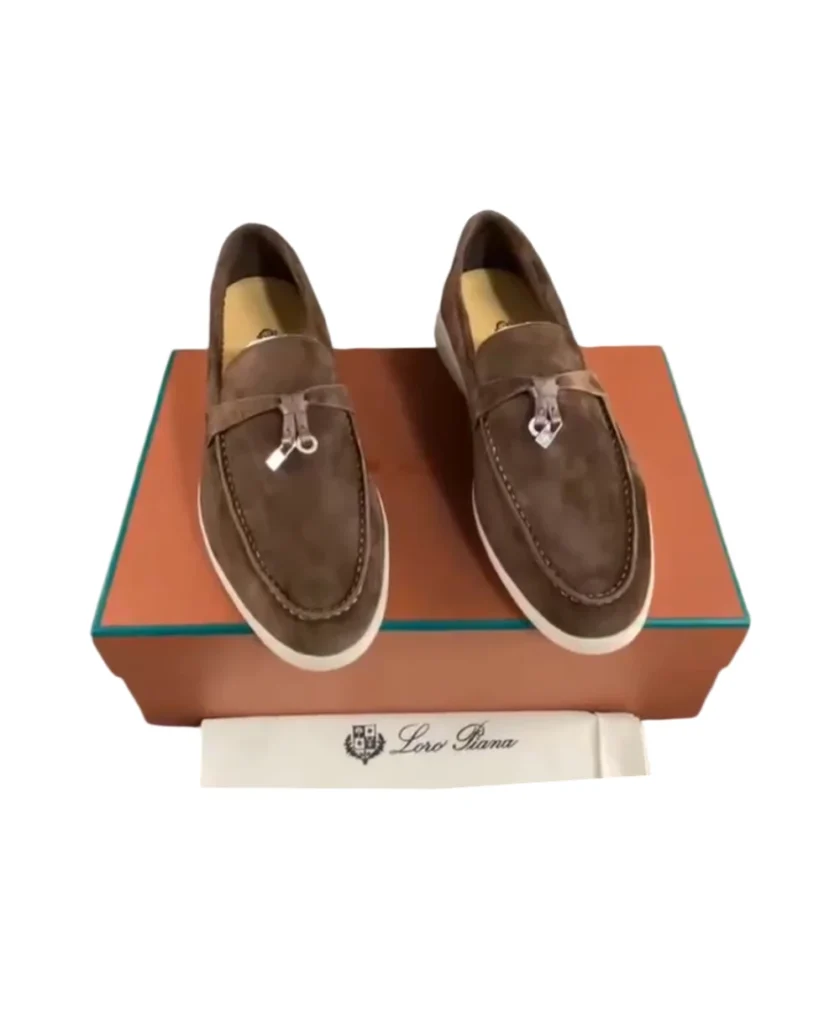 Loro Piana Men Summer Walk Loafer Dark Brown Suede