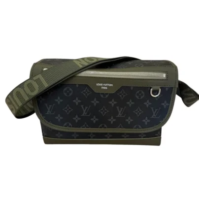 Louis Vuitton Courrier Messenger bag Khaki Green Monogram Eclipse canvas