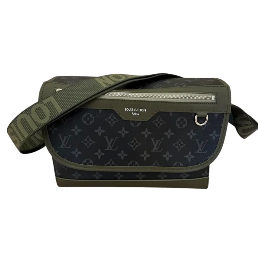 Louis Vuitton Courrier Messenger bag Khaki Green Monogram Eclipse canvas