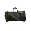 Louis Vuitton Keepall Bandoulière bag Khaki Green Monogram Eclipse canvas