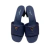 Louis Vuitton Mare Mules Indigo Blue Ostrich Leather
