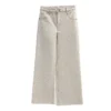 Louis Vuitton Women's 3D Beige LV Monogram Embossed Jeans trousers