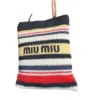 Miu Miu Raffia effect Woven Red Blue Tote bag