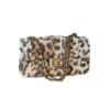 New 2026 Chanel Maxi Leopard Print Souplissimo Tweed Brown Black Mixed Fibers Small Flap Bag