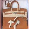 New Hermes Birkin 25 Gold Togo Palladium Hardware