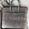 Rare Hermes Birkin 25 Ombré Lizard leather Palladium Hardware