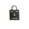 Schiaparelli Anatomical Bijoux Face Bag Dark Green Lambskin Gold hardware