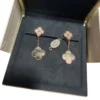 Van Cleef & Arpels Diamond Magic Alhambra Mother of Pearl Earrings
