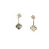 Van Cleef & Arpels Magic Alhambra Diamond and Mother of Pearl Earrings