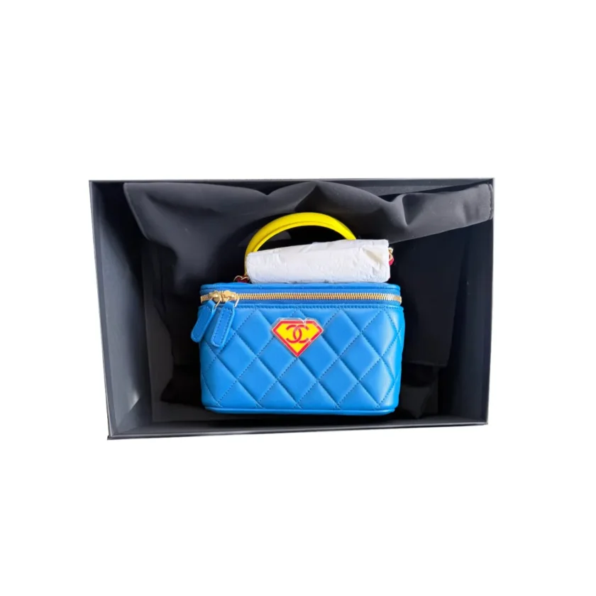 2026 Chanel Superman Long Vanity Case Bag with Chain
