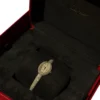 Cartier Mini Baignoire Watch Paved 18k White Gold and Diamonds