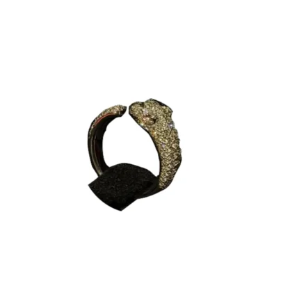 Cartier Panthère de Cartier Small Model Ring Paved Diamonds Yellow Gold