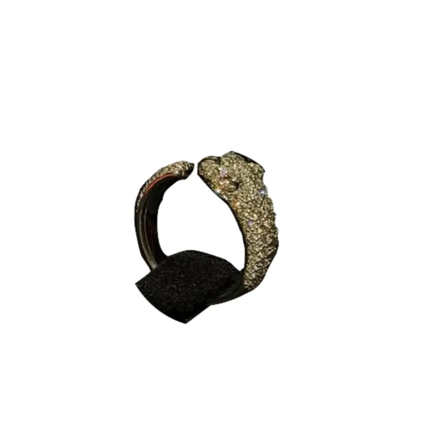 Cartier Panthère de Cartier Small Model Ring Paved Diamonds Yellow Gold