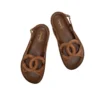 Chanel Brown Suede Dad Sandals FW2026