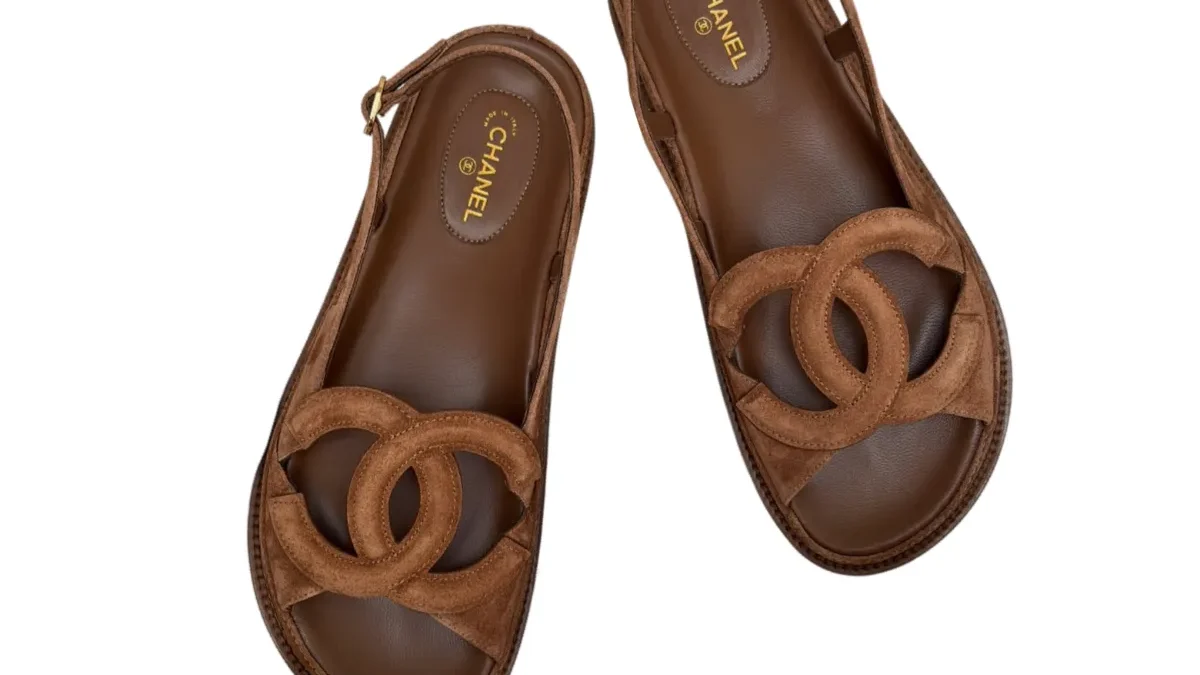 Chanel Brown Suede Dad Sandals FW2026 | Wornright