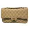 Chanel Classic Medium Double Flap Caviar Gold tone Hardware