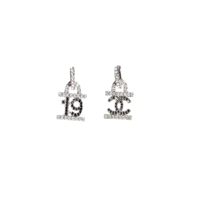 Chanel Crystal 19 CC earrings