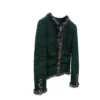 Chanel Green Black White Silk Jacket Metiers D'art 2026 Collection
