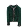 Chanel Green Silk Jacket Metiers D'art 2026 Collection