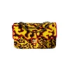 Chanel Maxi Magma Flap Bag Yellow Black Red Mixed Fibers Gold tone Hardware