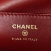Chanel Pony Hair Black and White Printed Clutch With Chain stamp