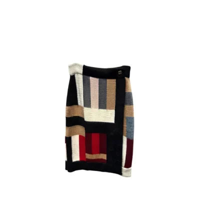 Chanel Skirt Black Red Multicolor Cashmere Wool 2026 Fall Winter Collection