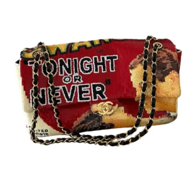 Chanel Tonight or Never Sequins Maxi Flap Red Multicolour and Gold tone Hardware