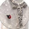 Chanel White Tweed Jacket with Ladybug Brooch Metiers D'Art 2026 detail