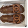 FW2026 Chanel Brown Suede Dad Sandals