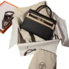Hermes Mini Kelly 20 Black Epsom Leather Palladium Hardware