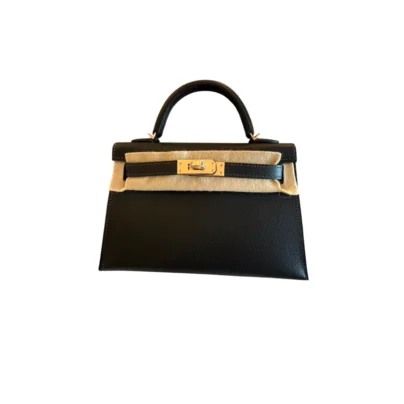 Hermes Mini Kelly Sellier 20 Bai-brun Epsom Permabrass Hardware