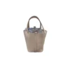 Hermes Picotin Lock 18 Craie Clemence leather Palladium Hardware