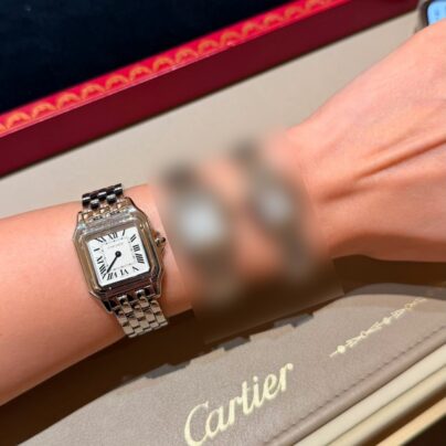 Large Model Cartier Panthère de Cartier Stainless steel watch