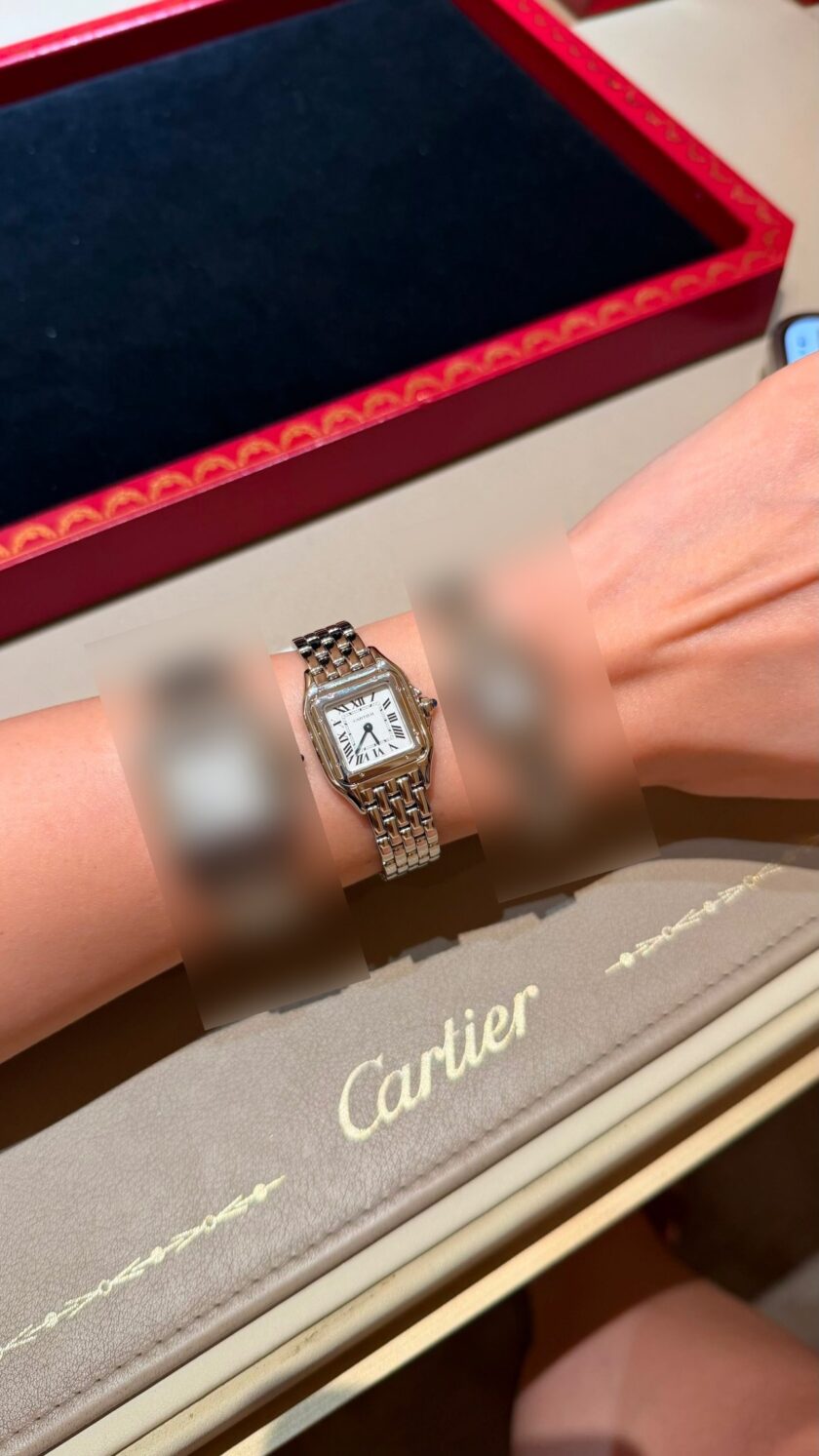 Panthère de Cartier medium model steel watch