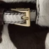 Prada Bonnie Mini Cow Print Pony Hair Top Handle Bag closeup
