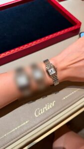 Small Model Panthère de Cartier Stainless steel watch